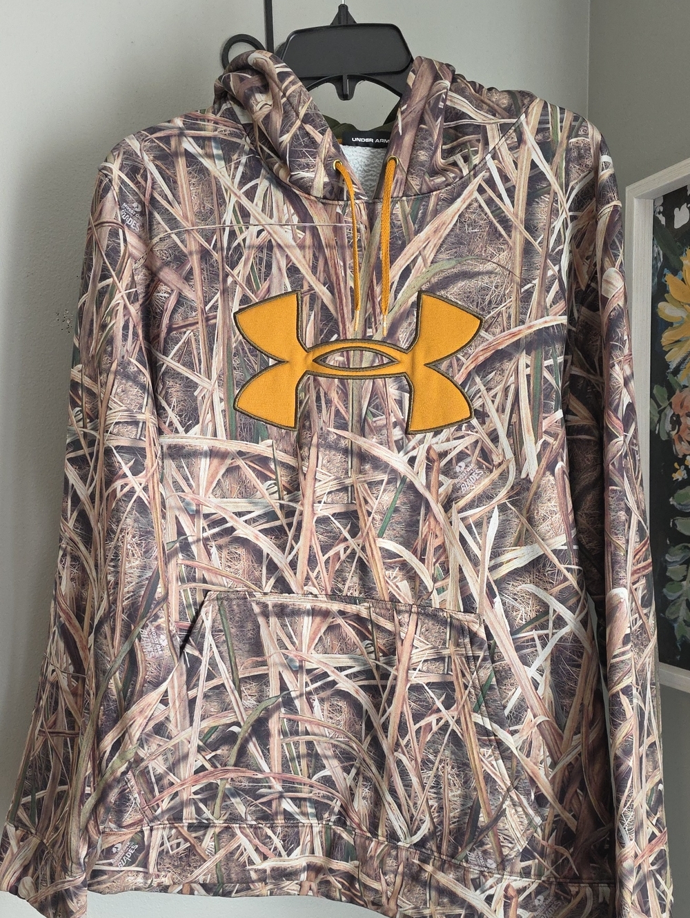 Under Armour Mossy Oak "Blades" Camo Hoodie Size L